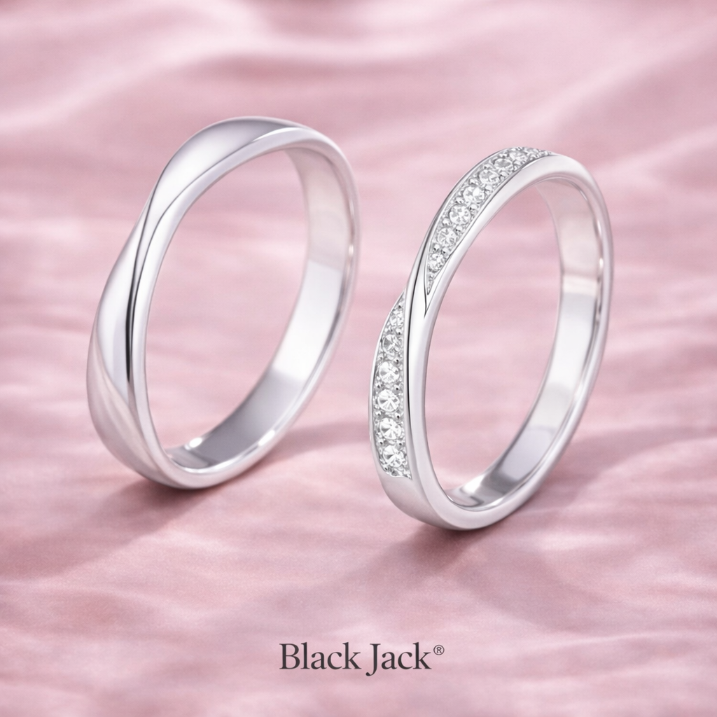 0.30 CT Wave Pave Lab Grown Diamond Couple Wedding Rings in 14K Gold | Brand Authenticity Certified