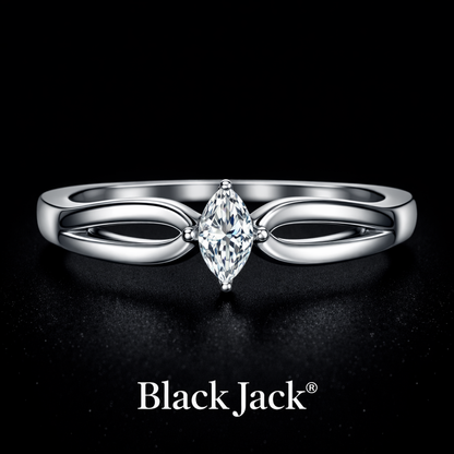 0.35 Carat Marquise Cut Lab-Grown Diamond Solitaire Engagement Ring in 925 Sterling Silver