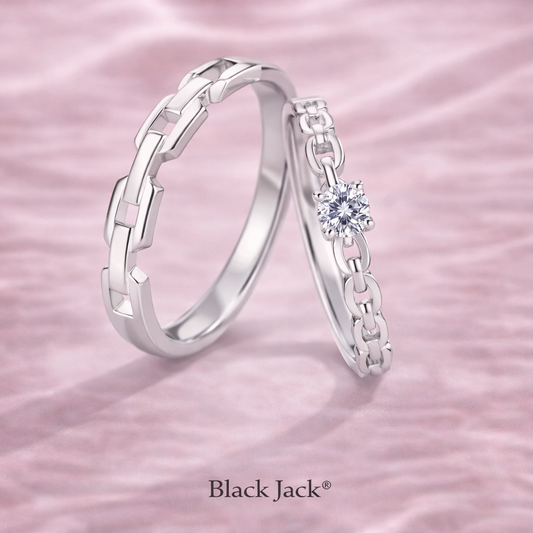 1.25 CT Linked Promise Lab Grown Diamond Couple Engagement Rings in 14K Gold | IGI Certified