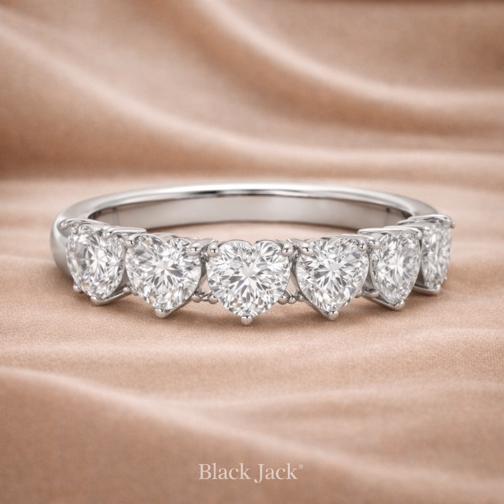 1.50 CT Heart Cut Diamond Women’s Engagement Band in 14K Gold| Brand Authenticity Certified