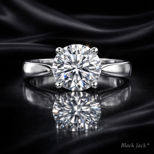 5.00 Carat Lab-Grown Diamond Solitaire Engagement Ring – Round Cut in 14K White Gold IGI Certified