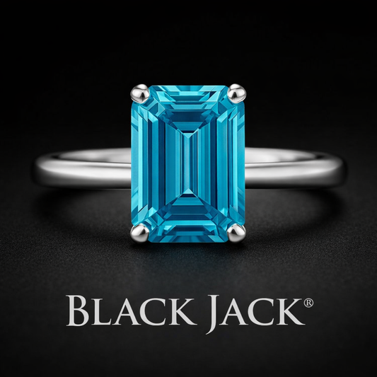 2.00 Carat Lab-Grown Diamond Solitaire Engagement Ring Emerald Cut in 14K White Gold