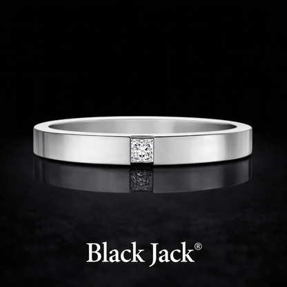 1.00 Carat Lab-Grown Diamond Men’s Wedding Band Princess Cut in 14K White Gold