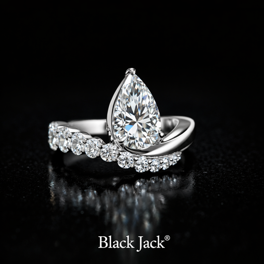 2.00 Carat Marquise Cut Lab-Grown Diamond Floral Wedding Band Ring in 925 Sterling Silver