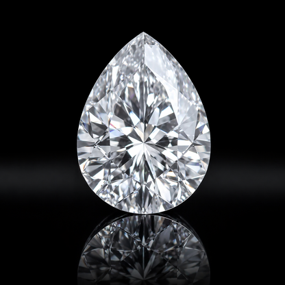 Pear White Ashes to Diamond – Remembrance Memorial Keepsake Diamond Black Jack 💎
