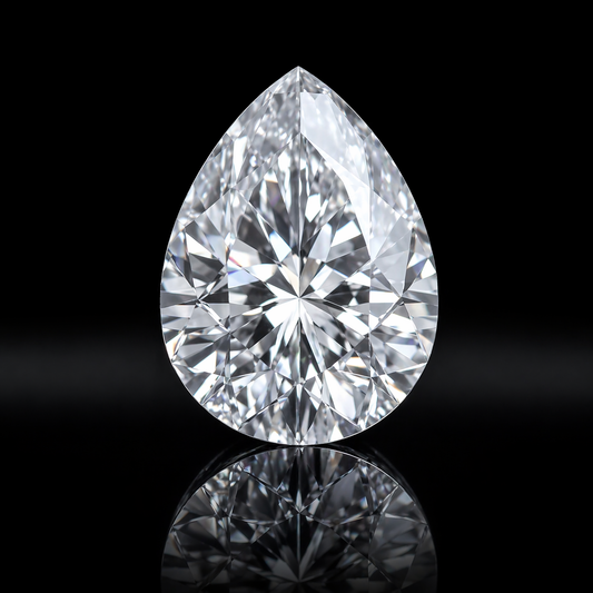 Pear White Ashes to Diamond – Remembrance Memorial Keepsake Diamond Black Jack 💎