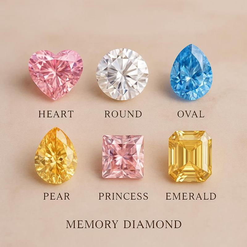 Loose Black Jack Memory Diamonds in multiple shapes