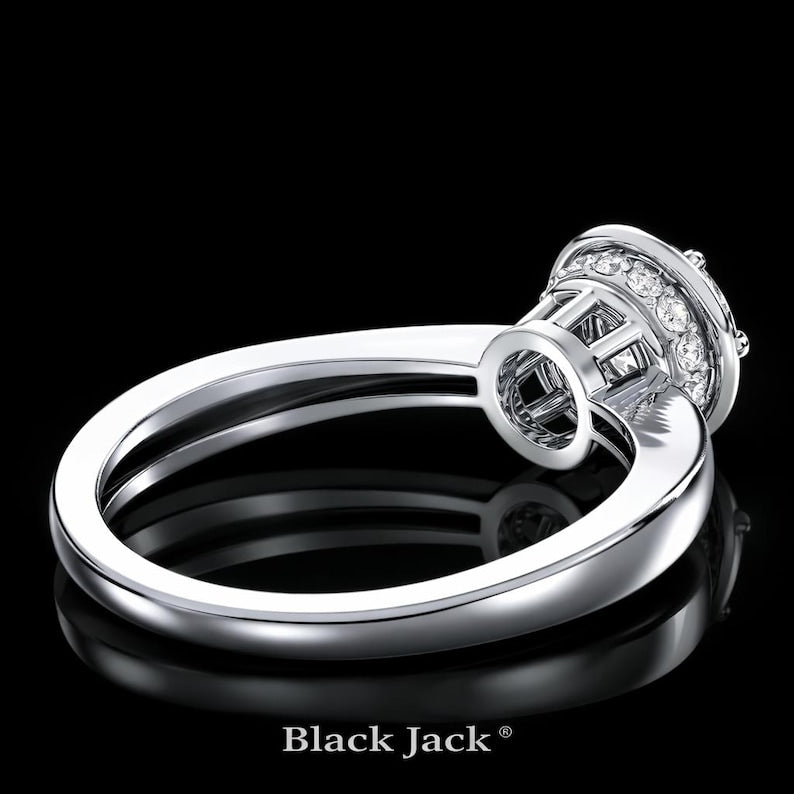 1.50 Carat Round Cut Moissanite Bezel Solitaire Engagement Ring in 925 Sterling Silver