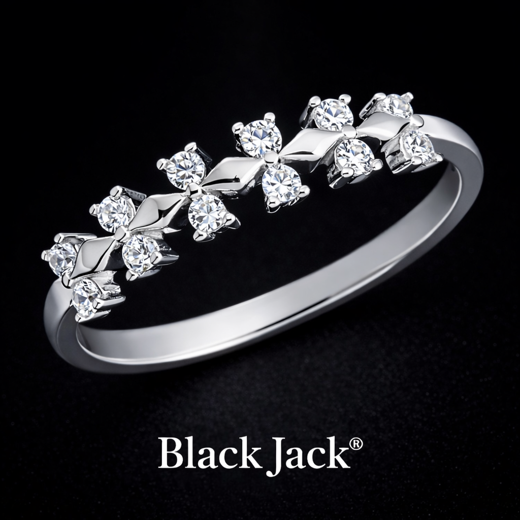 0.30 Carat Round Cut Lab-Grown Diamond Floral Wedding Band in 925 Sterling Silver