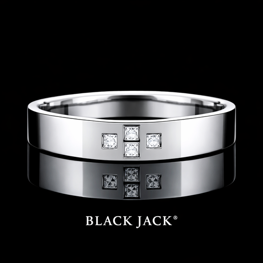 0.30 Ct Four Stone Princess Cut Men’s Wedding Band Custom Memory Diamond Men’s Wedding Band Lab-Grown Diamond from Personal Carbon in 14K Gold