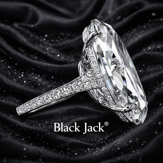 6.80 Carat Lab-Grown Diamond Pavé Engagement Ring Oval Cut in 14K White Gold IGI Certified